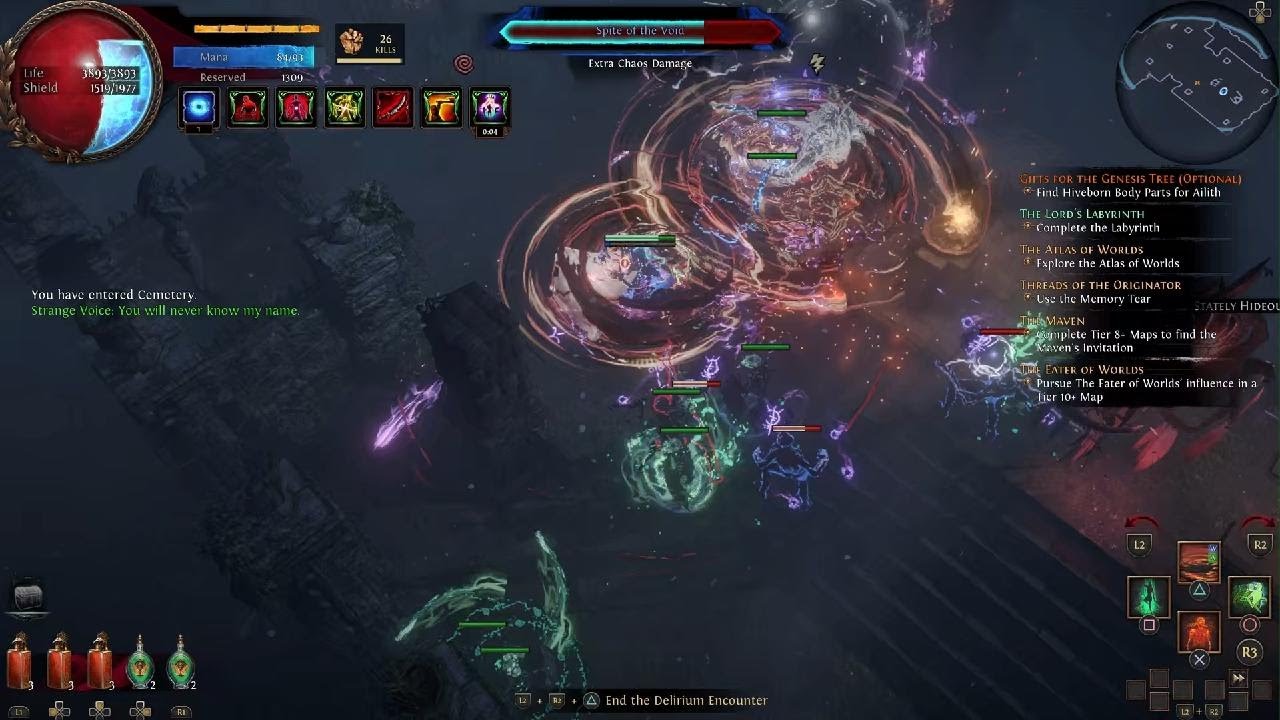 Path Of Exile (manifest dancing dervish rocks)