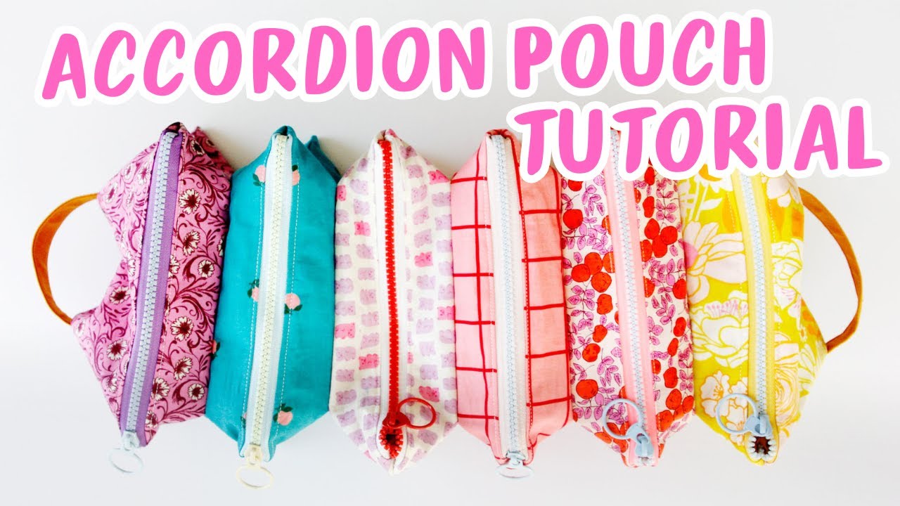 EASIEST Pinterest Sewing Project! Make an Accordion Pouch with 6 Pockets