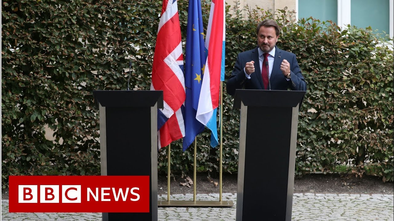 UK PM Boris Johnson cancels a press conference in Luxembourg - BBC News