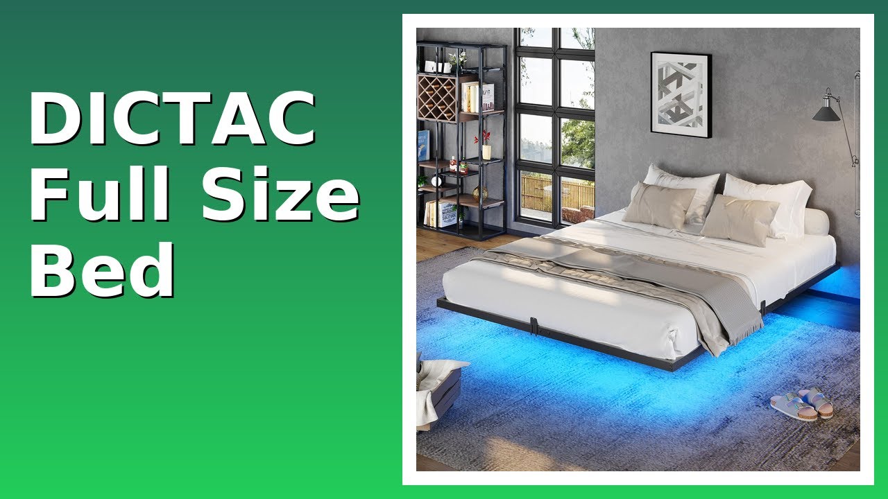 REVIEW (2025): DICTAC Full Size Bed. ESSENTIAL details.