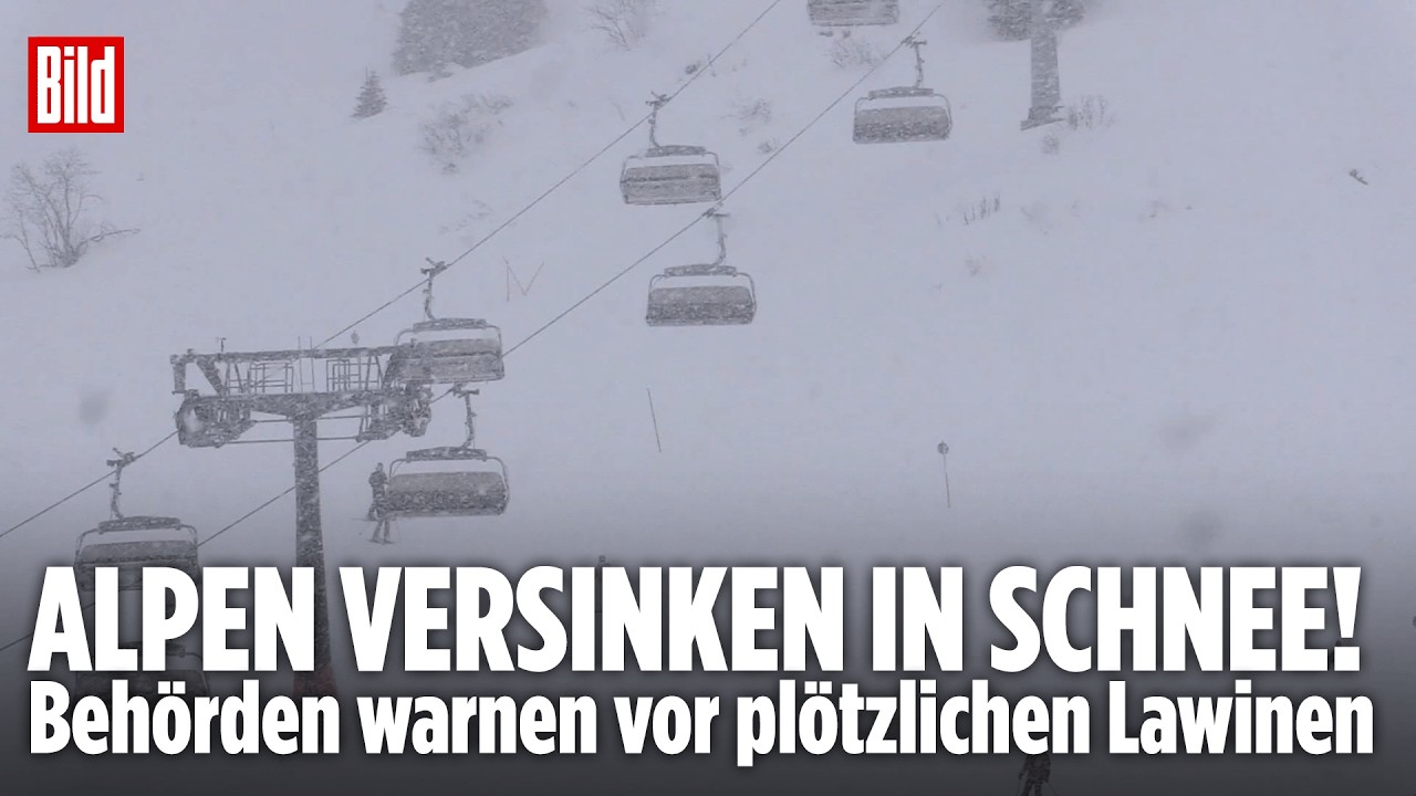 ALARMSTUFE ROT: Lawinengefahr in den Alpen &ndash; Neuschnee sorgt f&uuml;r extremes Risiko