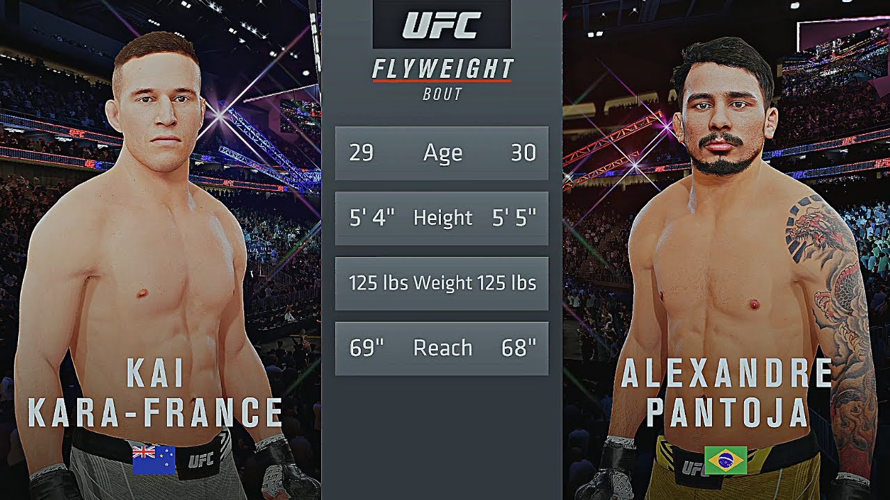 Kai Kara-France Vs. Alexandre Pantoja : UFC 4 Gameplay (Legendary Difficulty) (AI Vs AI) (PS5)