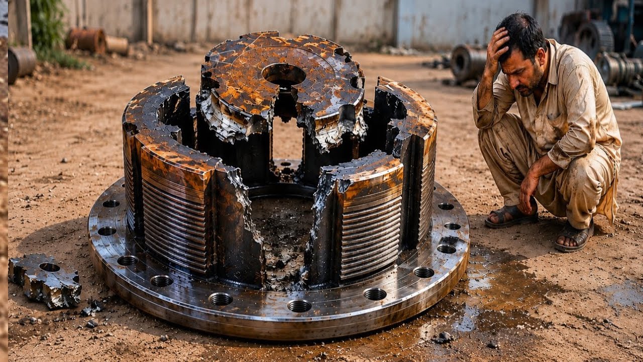 Unrepairable? Think Again! Amazing Restoration of a Severely Damaged Industrial Component🔥🥹