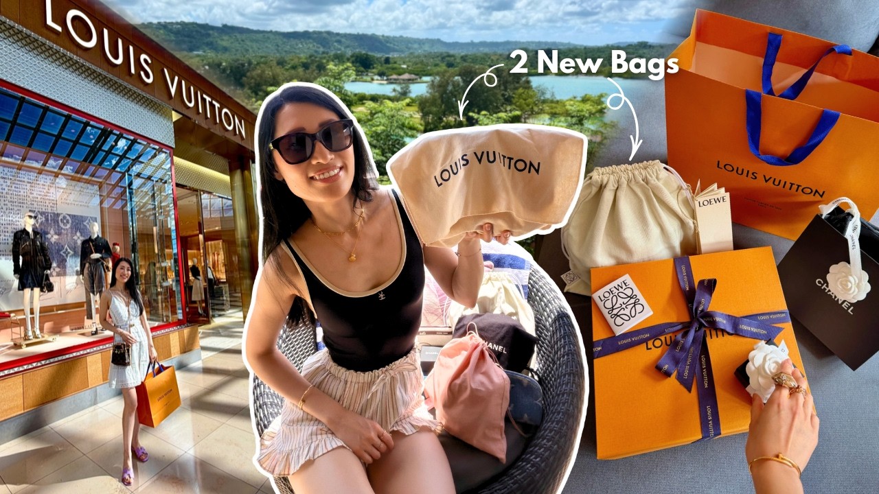 FIRST LUXURY HAUL 2026 🏝️ Louis Vuitton, Chanel, Loewe, Miu Miu | 2 New Vacation Bags!