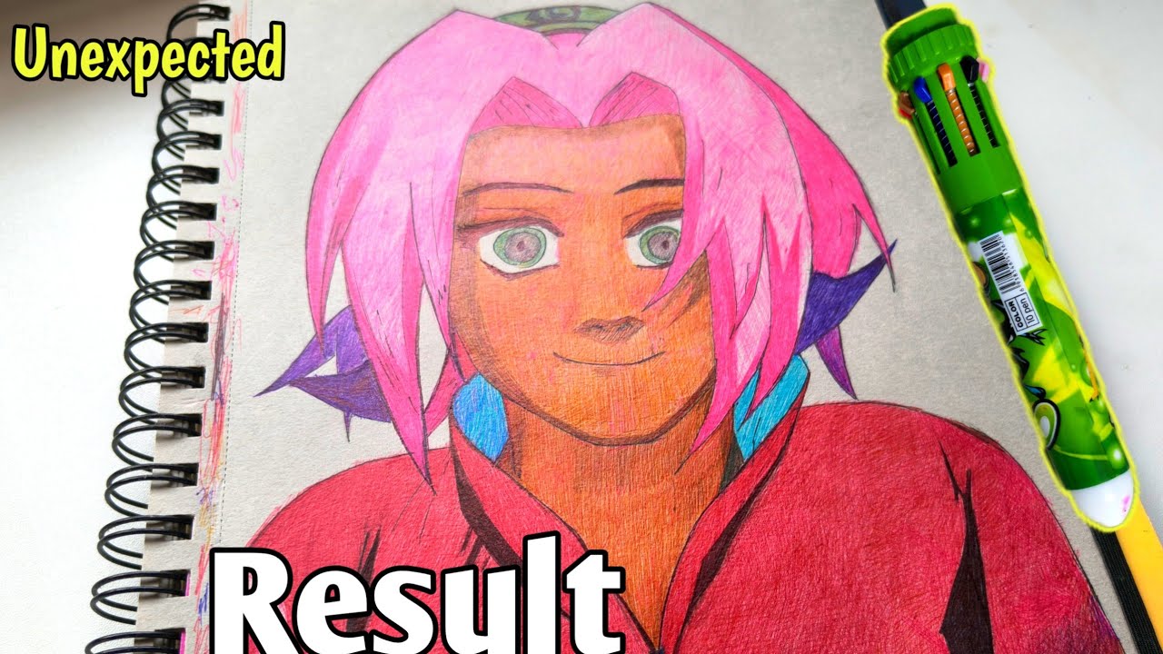 Draw Using colour pen 😳 