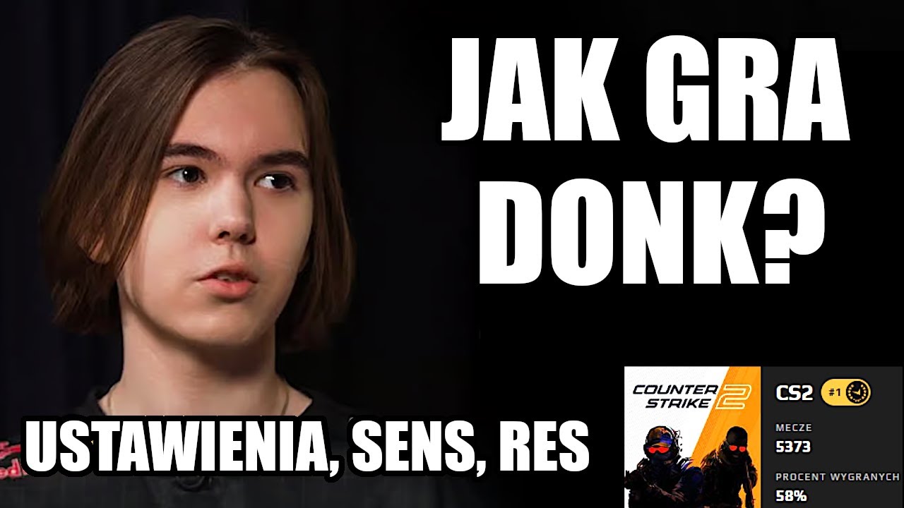 JAK NAPRAWDĘ GRA DONK w CS2? (Rozdzielczość, sens, ustawienia)