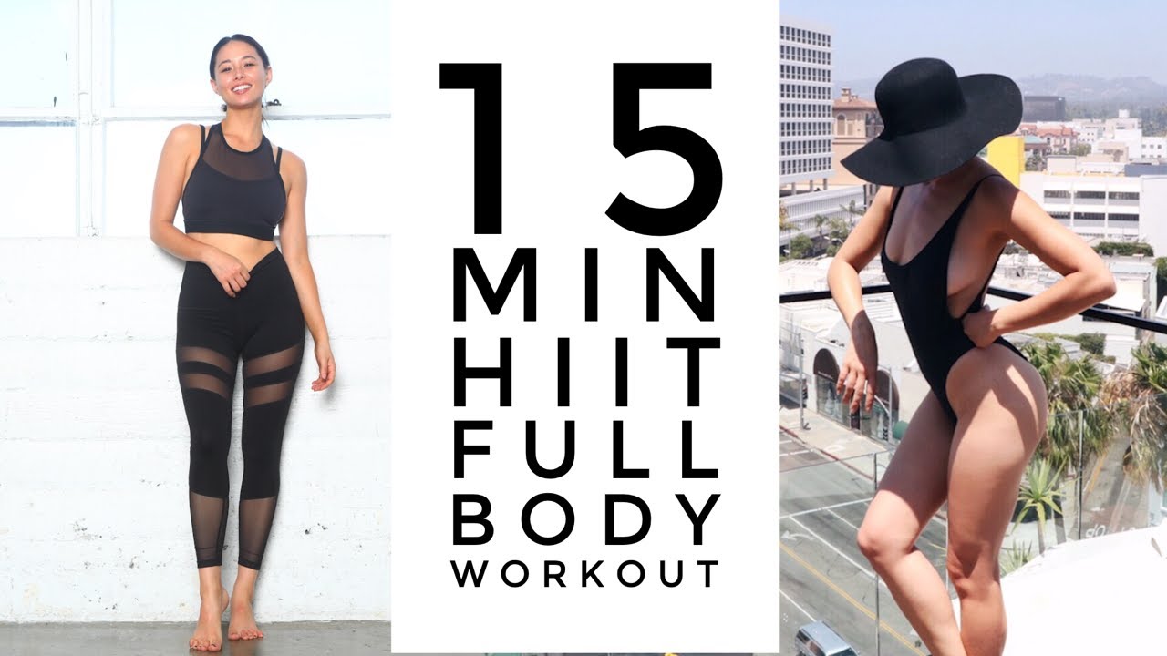 15 Minute HIIT Workout | Fat Burning Cardio for Beginners | Aja Dang + Laura Varney