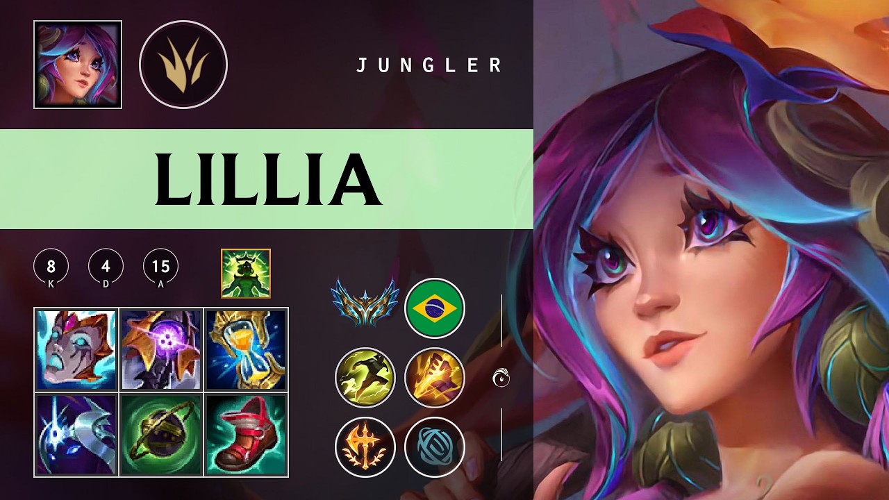 Lillia Jungle vs Jarvan IV - BR Challenger Patch 26.04
