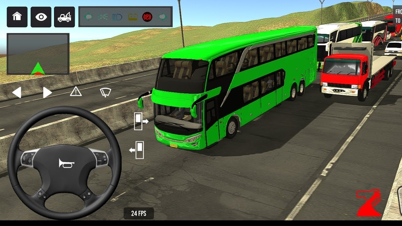 😭 Dangerous Hill Road Fail | 😱 Bus Lost Control Off Road  | 🔥 Bus Simulator India  #gameplay #bus