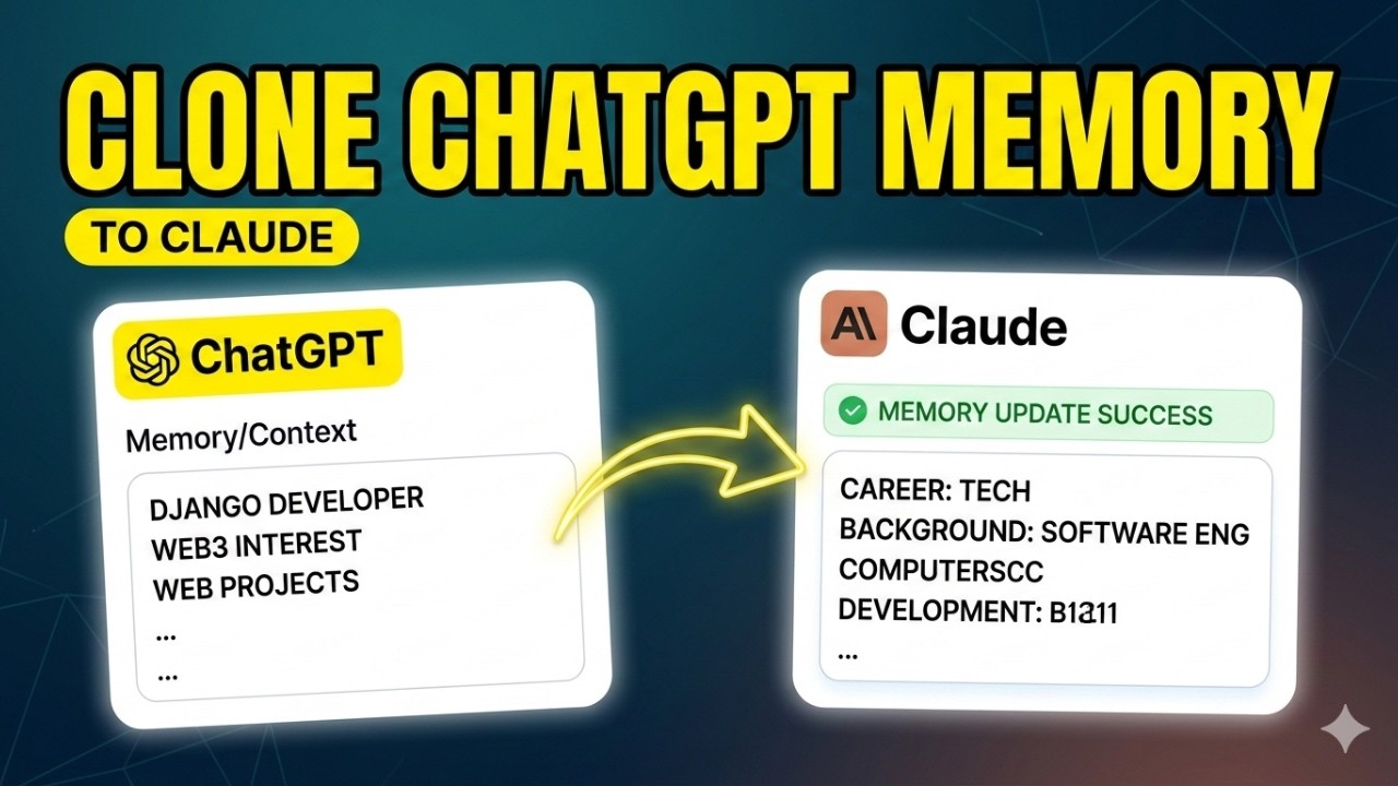 How to Import Your ChatGPT Memory into Claude Anthropic AI