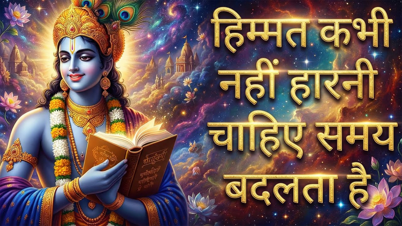देखो हिम्मत कभी नहीं हारनी चाहिए समय बदलता है # Krishna Motivational Speech #krishnaquotes