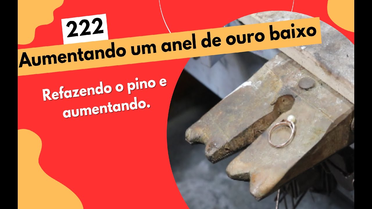 222-Aumentando um anel de ouro baixo.