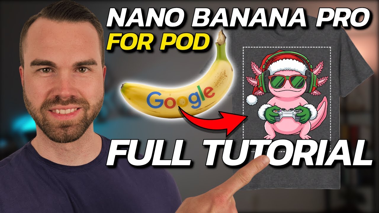 Как использовать Nano Banana Pro для создания высококачественных POD-проектов