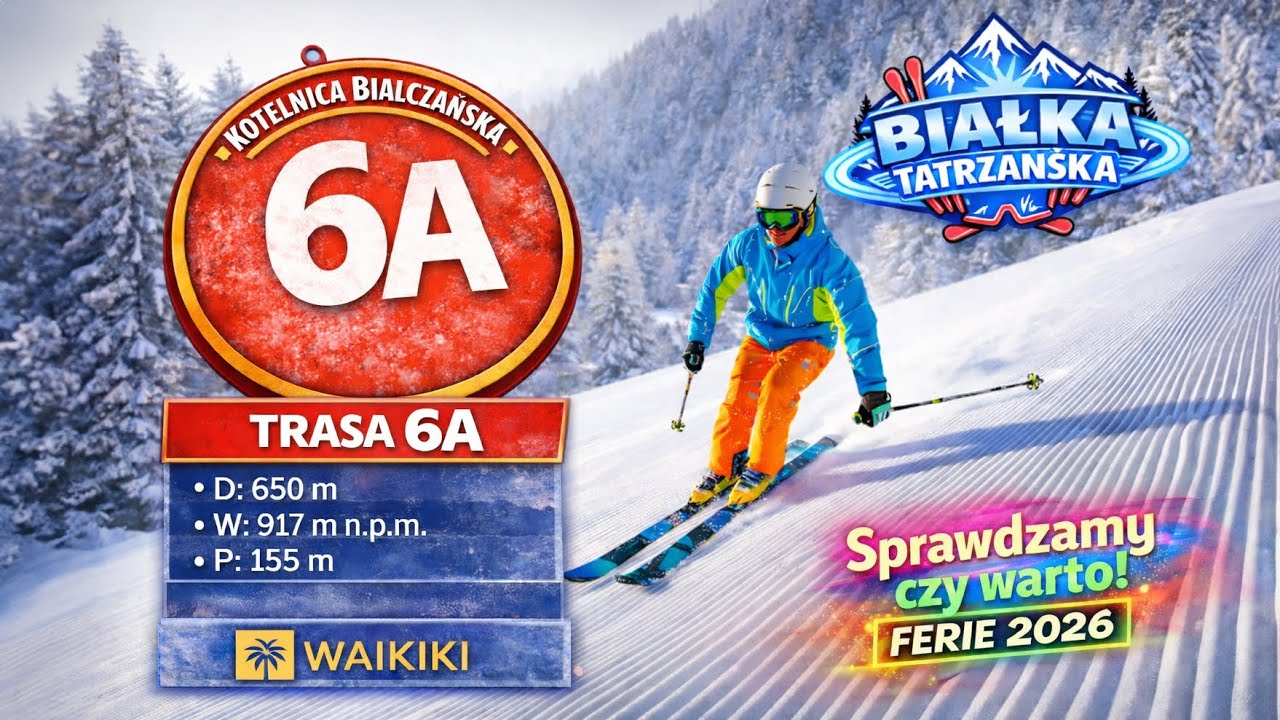 Trasa 6a - Białka Tatrzańska 🇵🇱 | Czerwona trasa 🔴 | Narty POV ⛷️ | 📆 STYCZEŃ 2026 | Odcinek 5