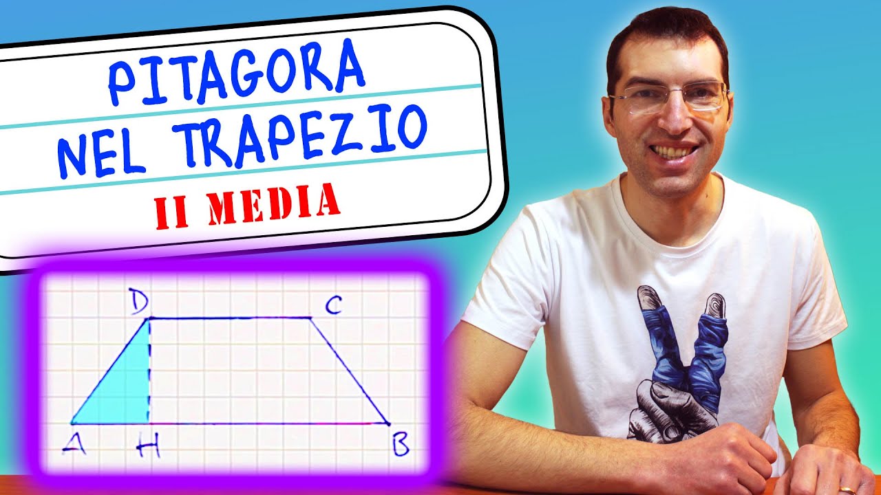Calcolare il lato obliquo di un trapezio isoscele con Pitagora - 2ᵃ Media [Tutorial per genitori]