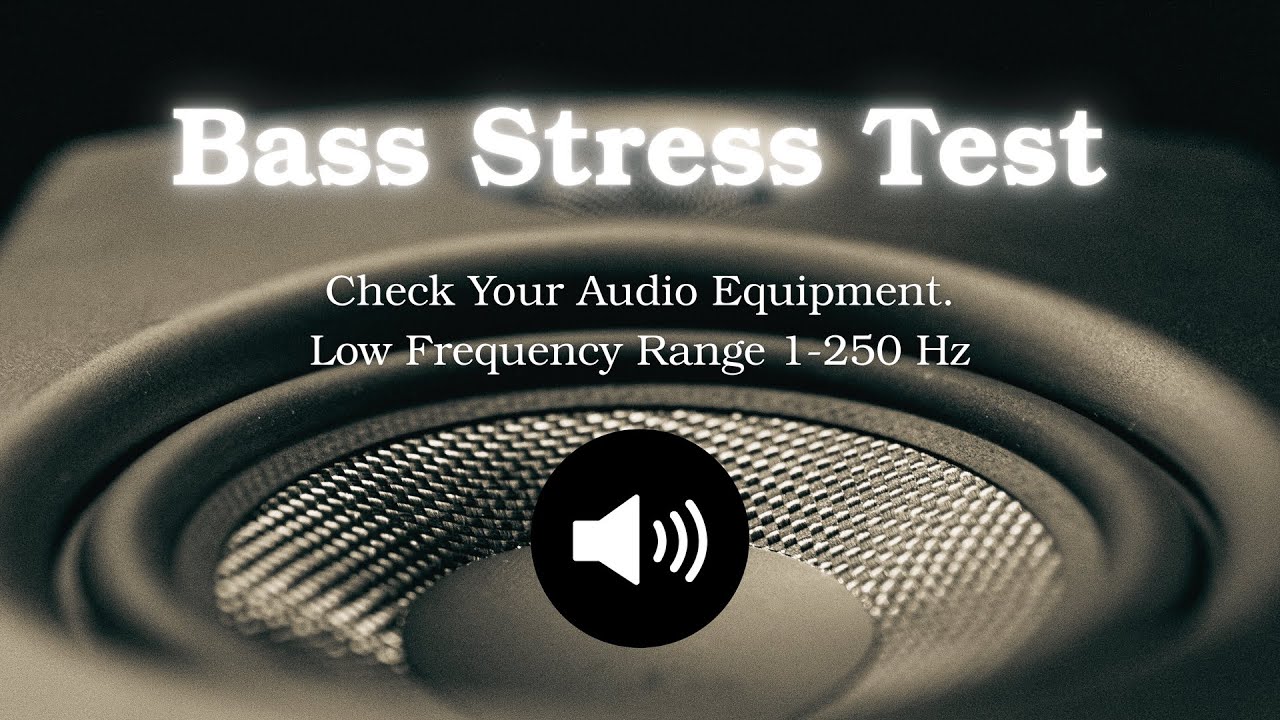 Stress Test Bass & Subwoofer. Checking Low-Frequency Speakers #bass #soundcheck #subwoofer