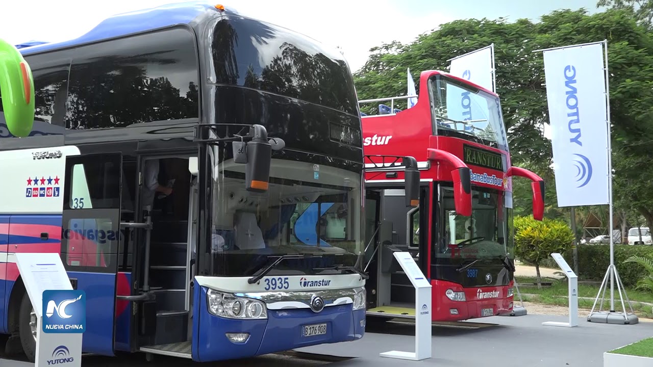 Fabricante de autobuses chino Yutong presenta en Cuba nuevos vehículos para impactar mercado loca