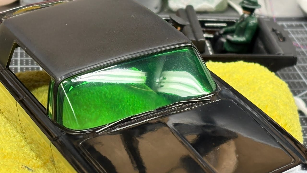 AMT The Green Hornet Black Beauty, обновление сборки 2, зелёное стекло и фары