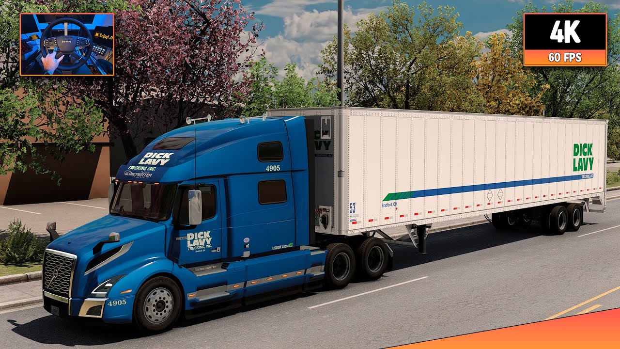 Volvo VNL 860 + Volvo D13 | Reno - Medford | ATS 1.57 4K Gameplay + Wheel Cam