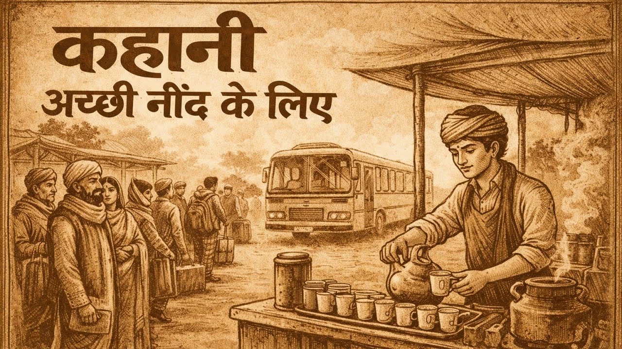 बस स्टैंड की पहली चाय की दुकान | कहानी अच्छी नींद के लिए | hindi kahani Bedtime story 