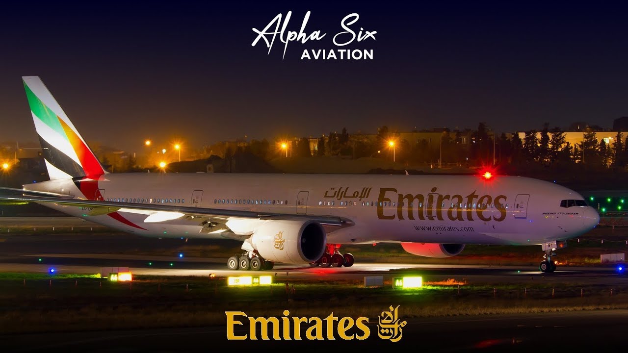 Emirates Boeing 777-31H(ER) |A6-EBF| Night Takeoff @ Istanbul Atatürk Aırport