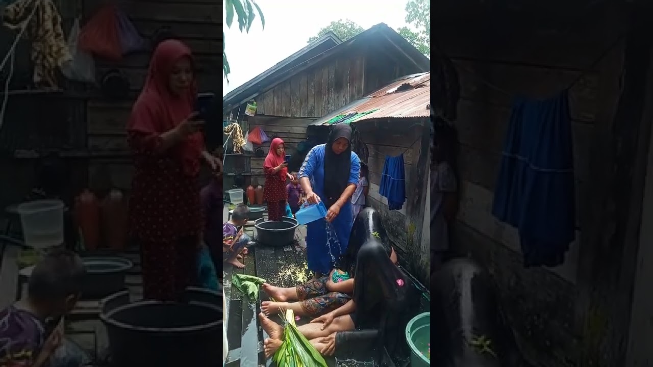 acara mandi mandi adat sampit hamil 7 bulan anak pertama.