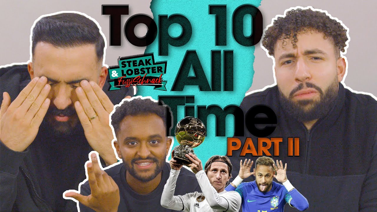 NEYMAR = TOP 10 FUßBALLER ?! & ROONEY ODER INIESTA? 🤣 | TOP 10 ALL TIME - PART 2 | FUSSI SCHNACK EP6