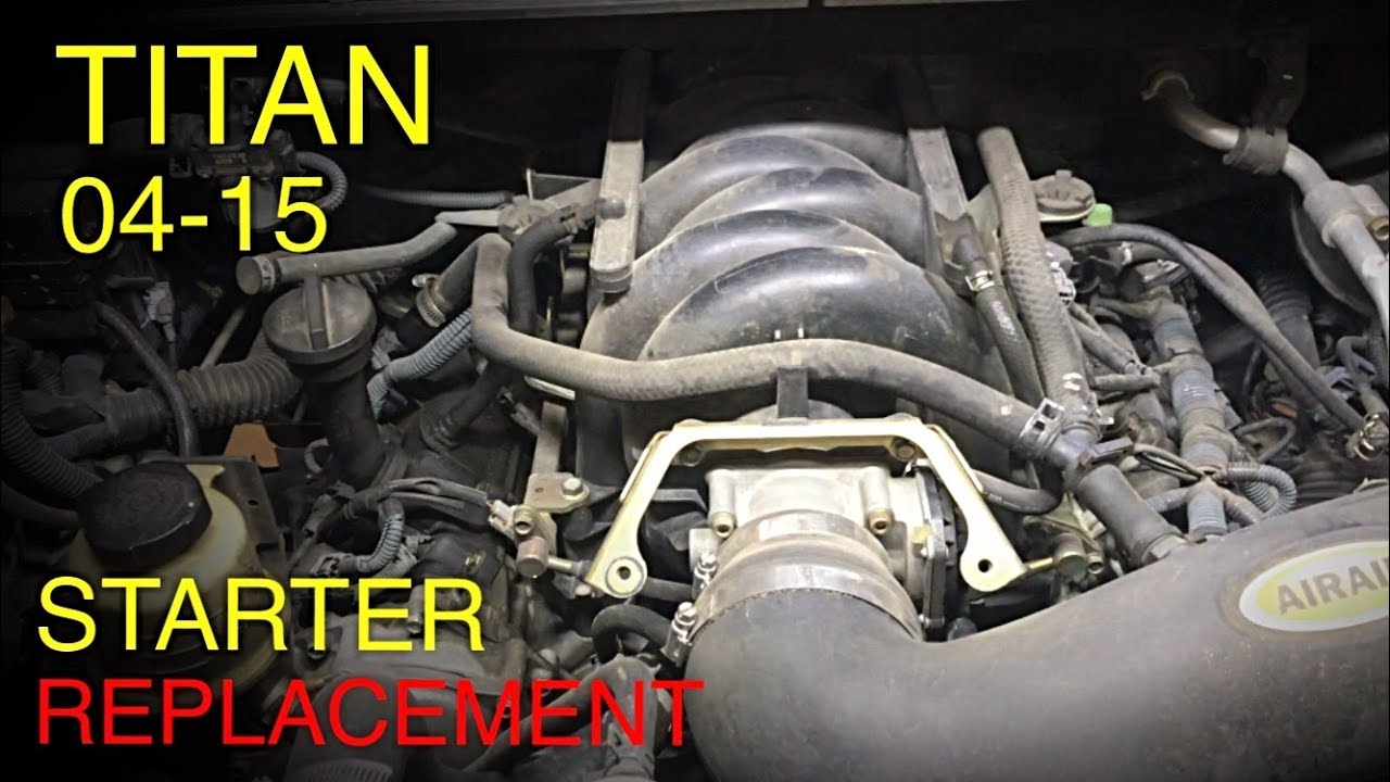 Замена стартера Nissan Titan (2004-2015)