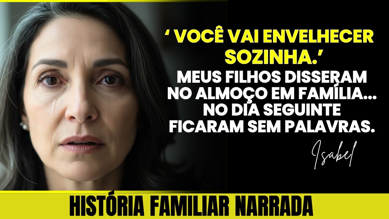 Você vai morrer sozinha.’ Meus filhos disseram isso no almoço. No dia seguinte, eu tomei uma decisão