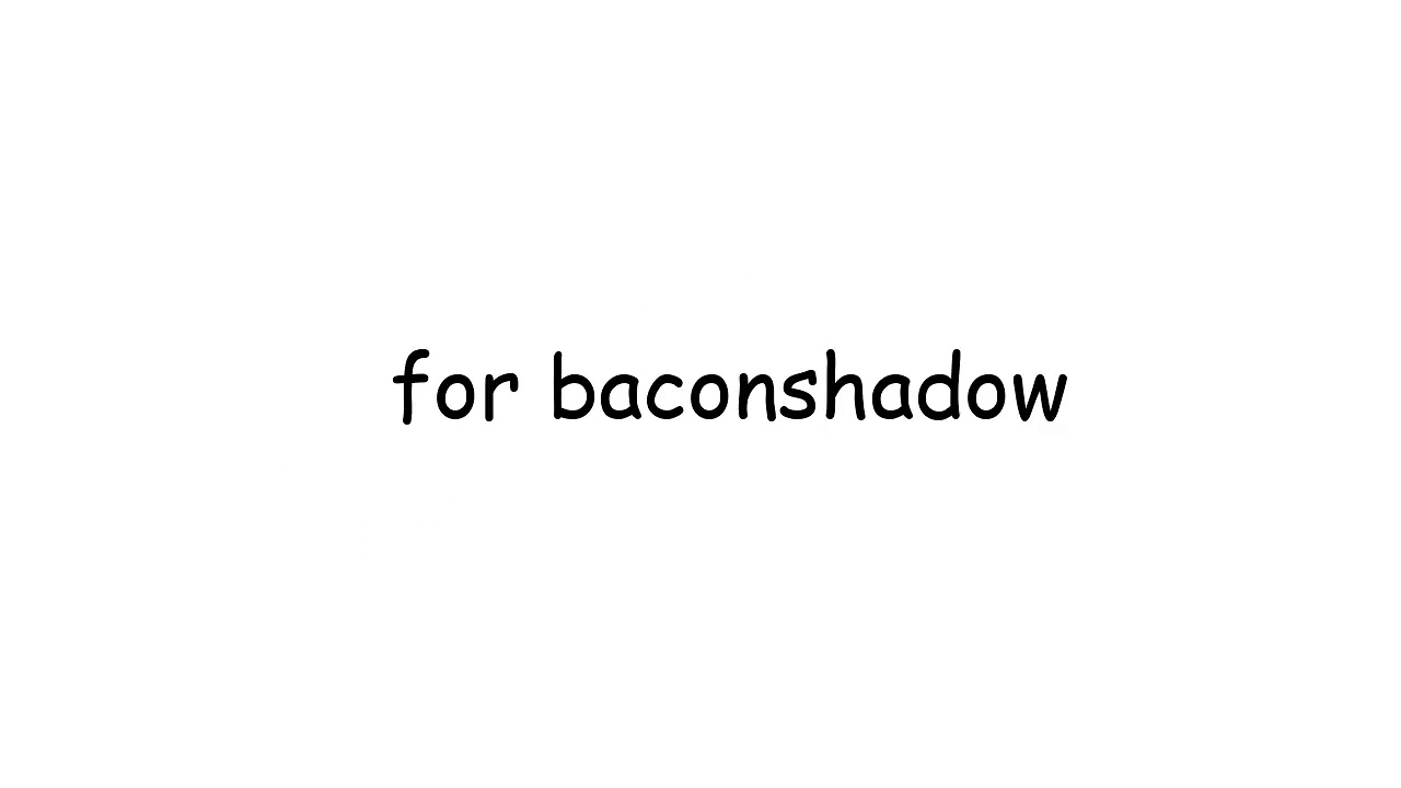 Thank you BaconShadow
