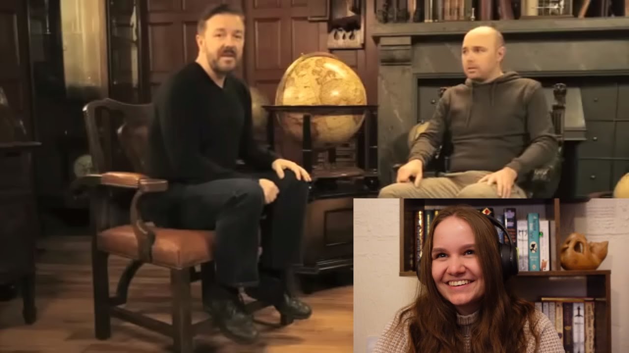 Learn English with Ricky Gervais + Karl Pilkington! |reaction 