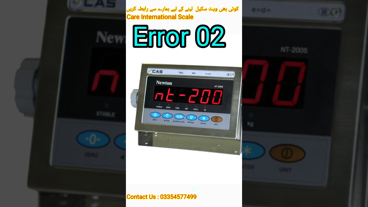 Ошибка индикатора веса NT-200S 02 | Причина и простое решение | Руководство по ремонту весов