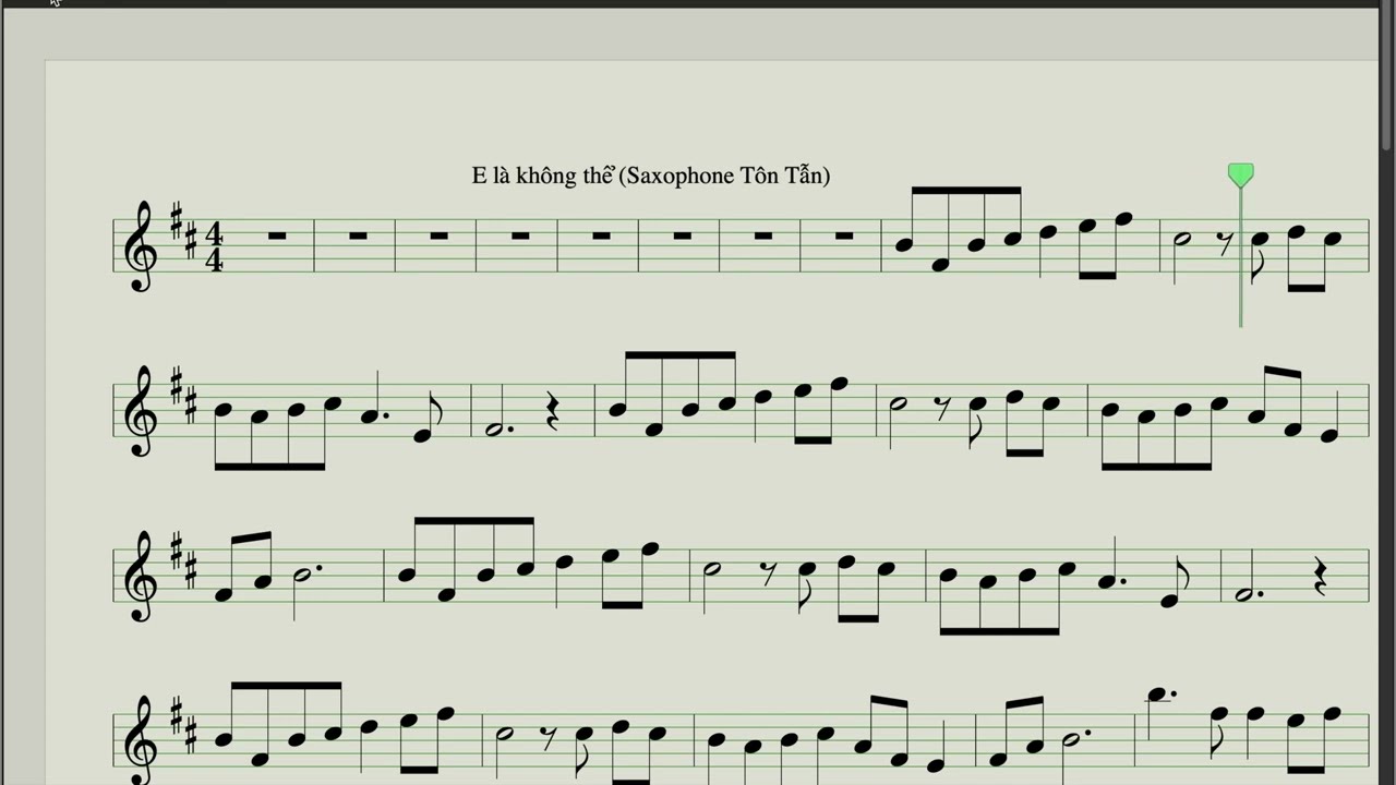 E Là Không Thể 🎷 | Saxophone Cover | Kèm Sheet Nhạc