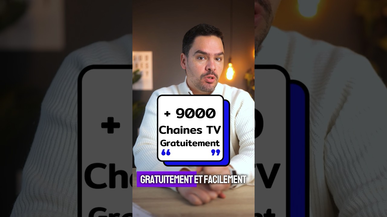 📺✨ Acc&egrave;s illimit&eacute; : Plus de 9000 cha&icirc;nes gratuites &agrave; d&eacute;couvrir ! #TikTokTech #StreamingGratuit