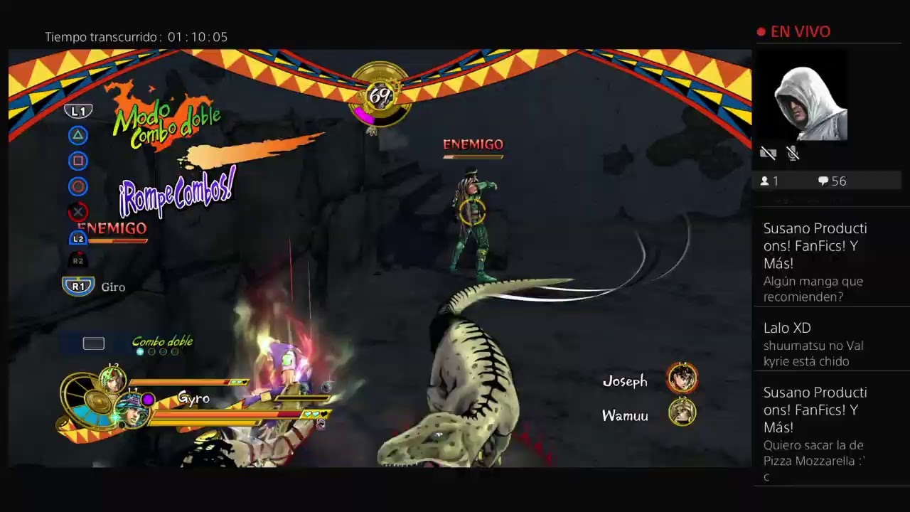Jugando Jojo's BA: Eyes of heaven Petici&oacute;nes de batallas