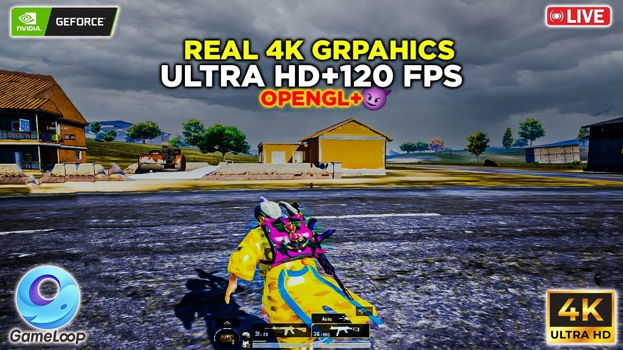 🔴4.2 UPDATE REAL 4k GRAPHICS ON GAMELOOP | GAMELOOP 32 BIT UHD + 120FPS | PUBGxALI