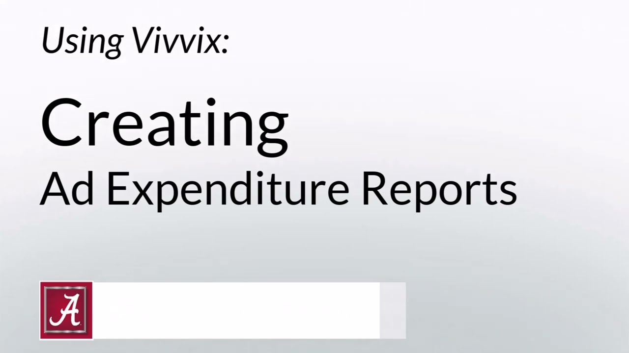 Creating Ad Expenditure Reports with Vivvix