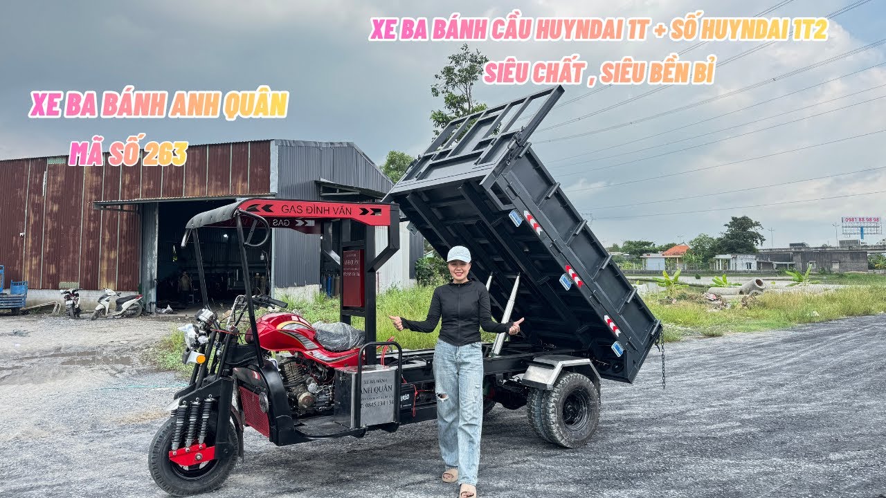 Xe Ba Gác Cầu Số Ô tô HuynDai Phiên Bản Mới Nhất 2025 | LH 0845134134