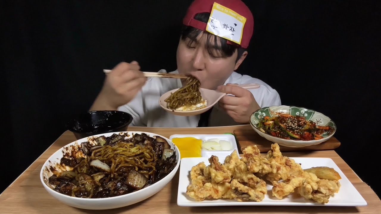 양파 듬뿍 간짜장에 겉바속촉 탕수육먹방 | Ganjjajang & Tangsuyuk Mukbang