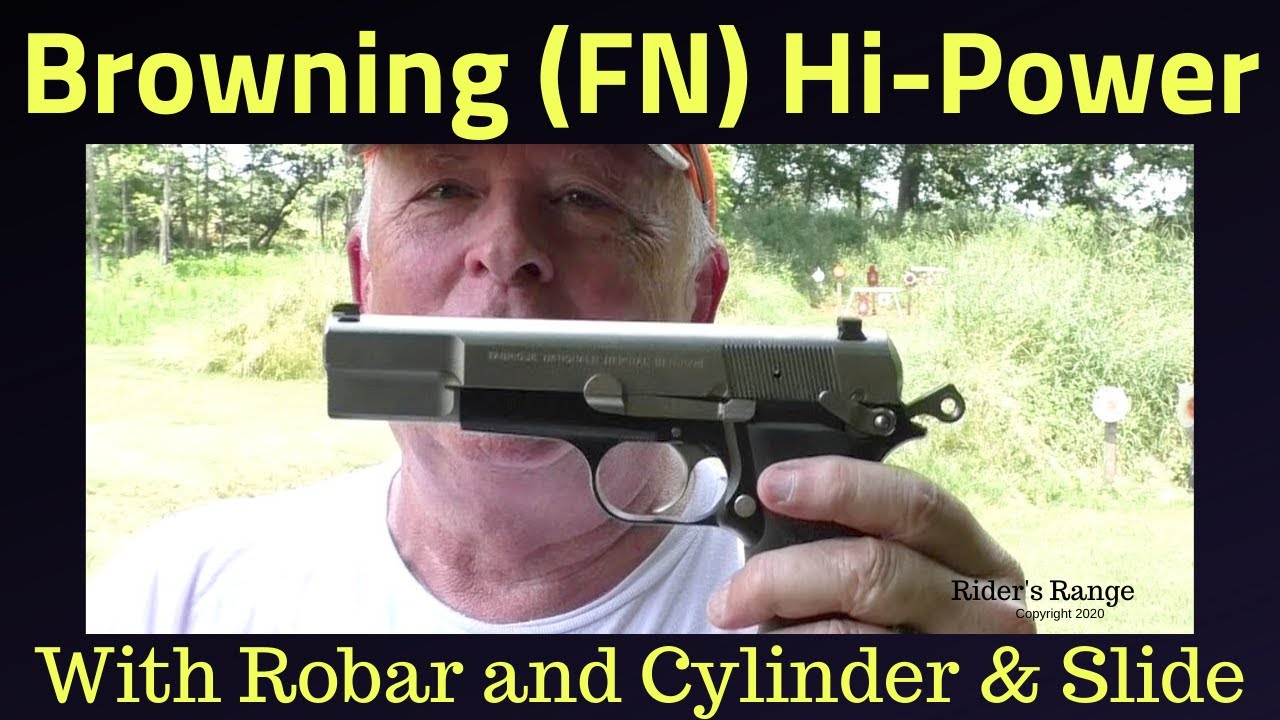 Browning (FN) Hi-Power with Robar and Cylinder & Slide Enhancements on Rider's Range