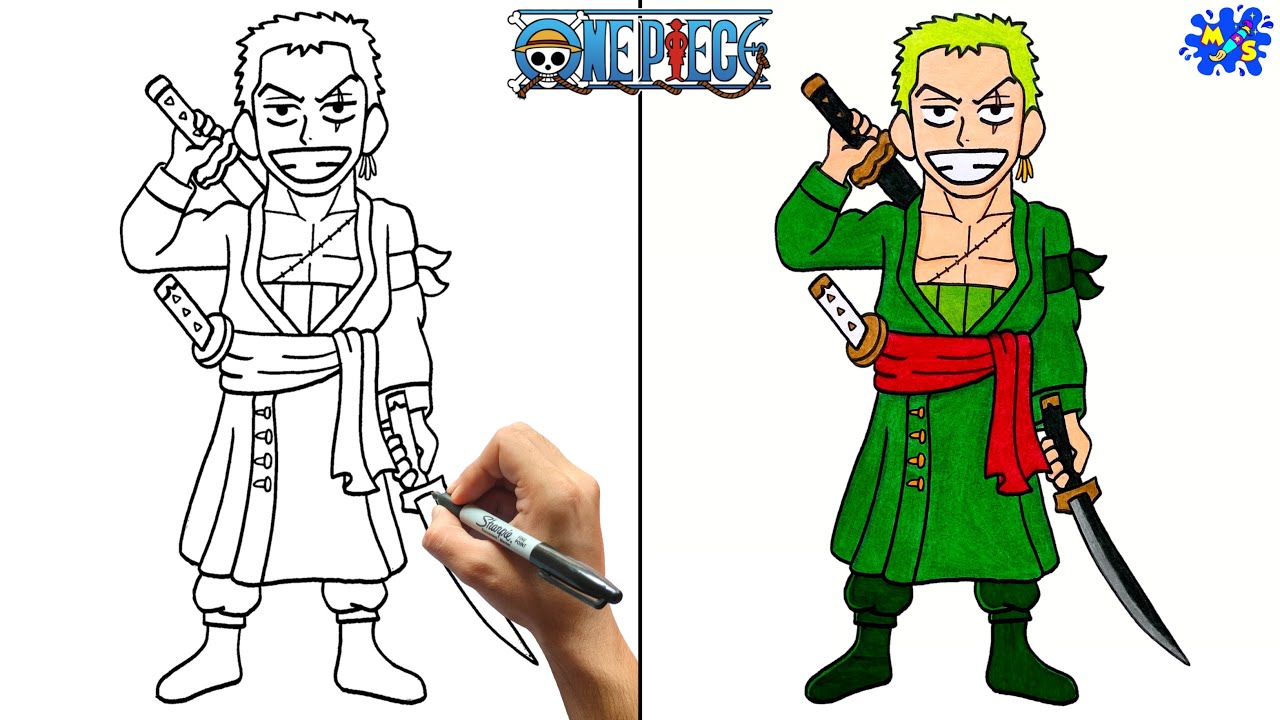 Zoro Full Body Drawing || How to Draw Zoro Full Body from One Piece || Step by Step