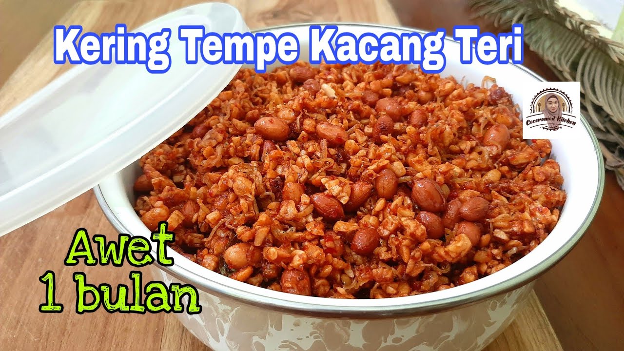 Kering Tempe Kacang Teri. Awet 1 bulan. Buat Pelengkap Nasi Kuning, Nasi Uduk, dll.