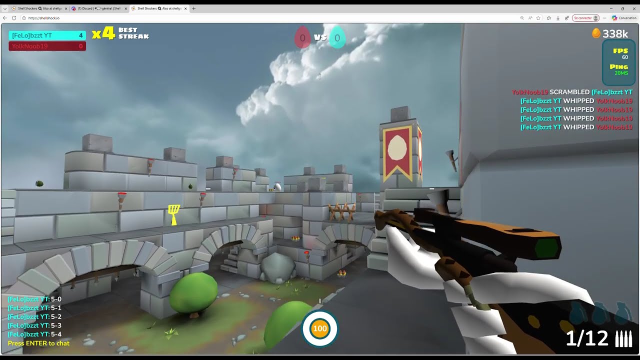 Shell Shockers - 1v1 with YolkNoob19