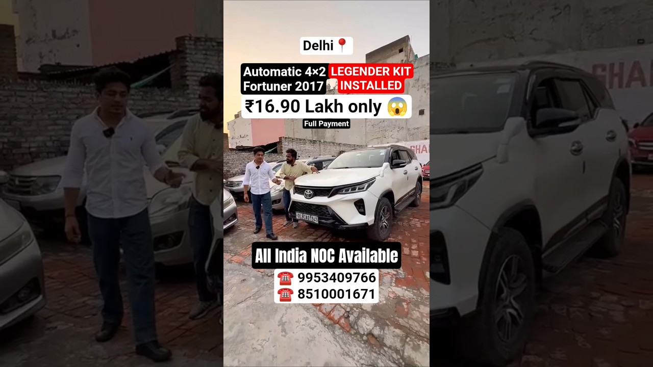 Cheapest Automatic 4&times;2 Toyota Fortuner For Sale At Shani Dev Motors in Delhi #shorts
