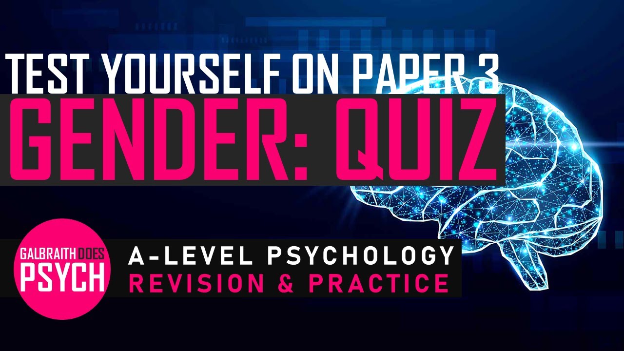 AQA Psychology Paper 3: Gender - Key Concepts Revision Quiz