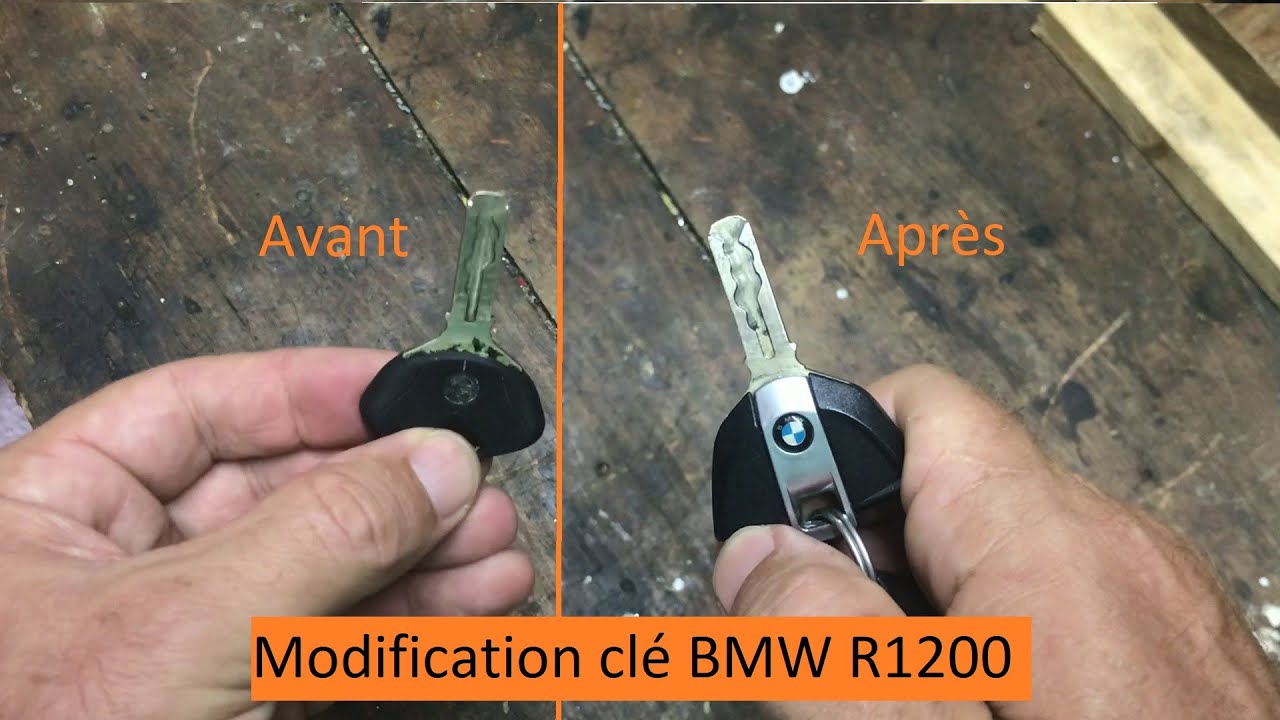 Reconditionnement clé BMW R1200 GS, RT, R...et bien d'autres...pour moins de 3€