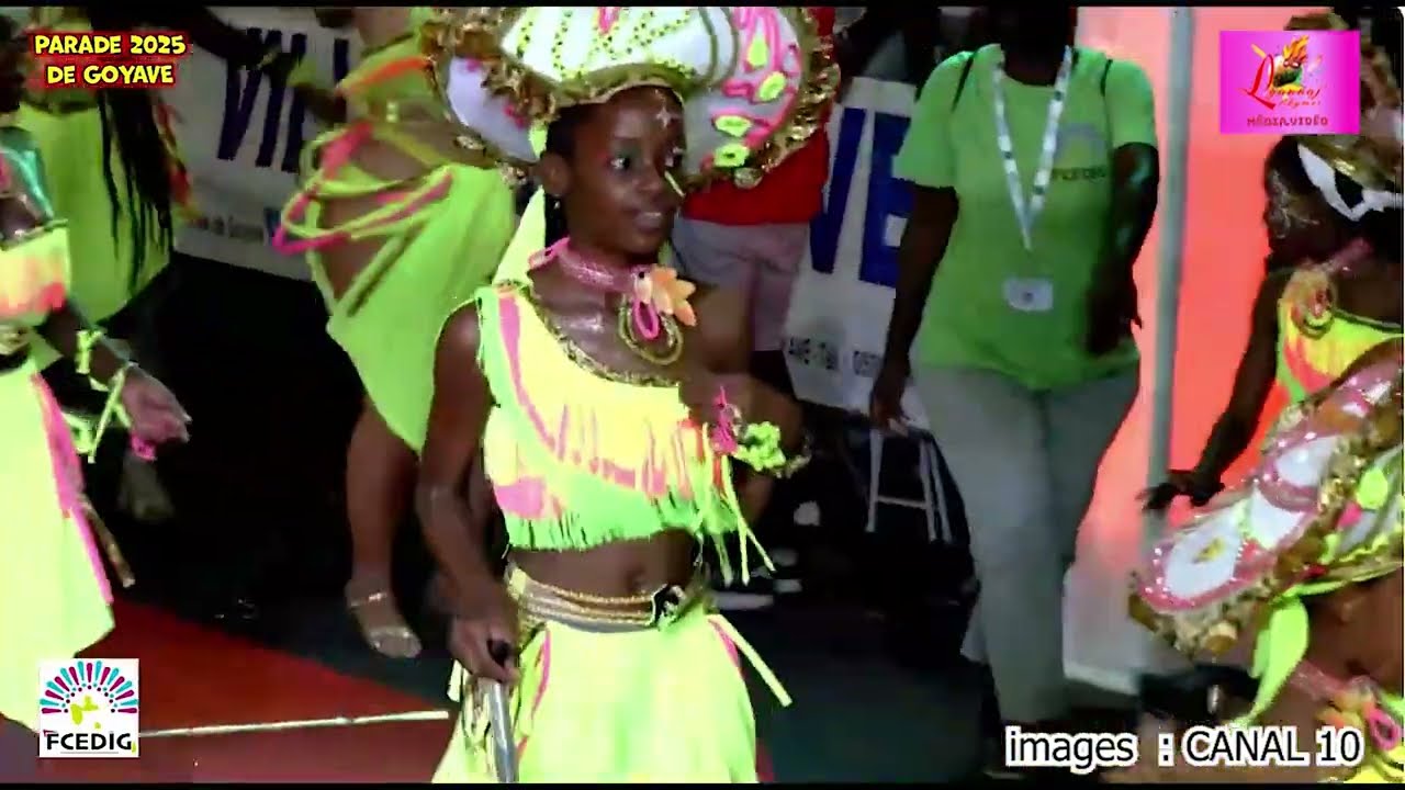 Goyave ,tapis rouge du groupe lyannaj des Abymes  ,12 janvier 2025 .(images :CANAL10 )
