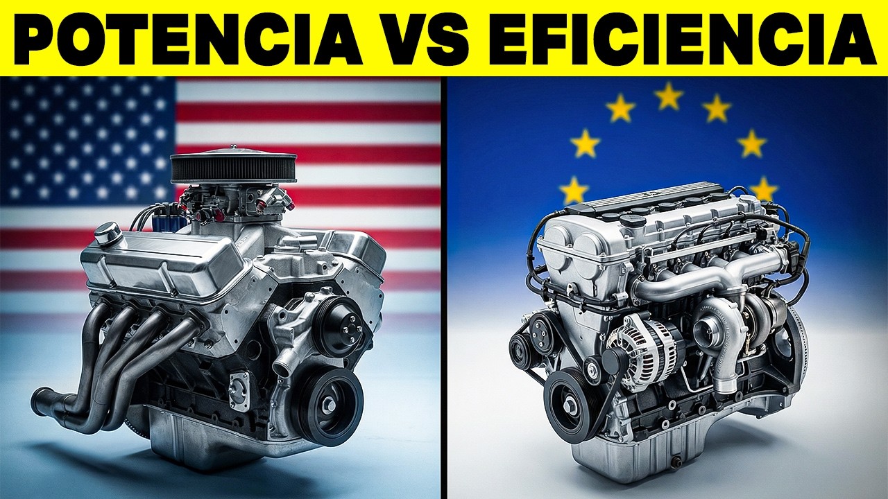 ¿Por Qué los Coches Americanos Tienen Motores Enormes y los Europeos No?