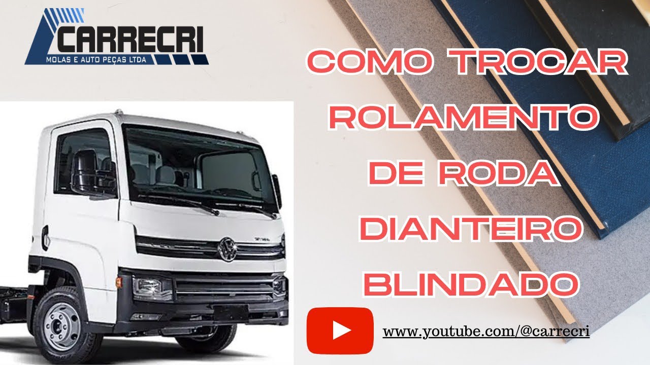 Como retirar rolamento blindado da roda dianteira Volkswagem delivery 11-180.