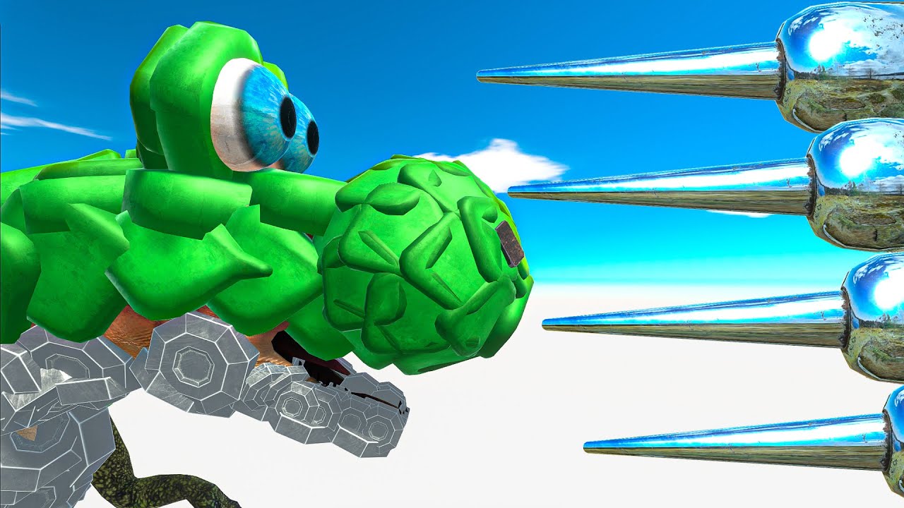 Deadly Jet Train Crashes into Units - Animal Revolt Battle Simulator